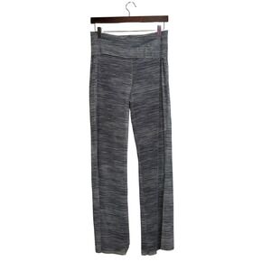 Athena Marie Striped Pants Women Med Black White Sheer Overlay Wide Leg‎ EUC